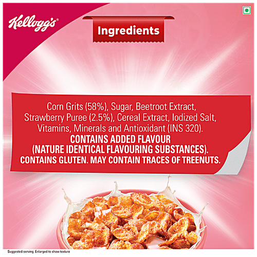 Kelloggs Corn Flakes With Real Strawberry Puree, 575 g  