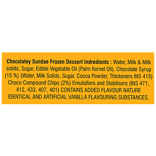 Dairy day Ice Cream - Chocolate Sundae, 500 ml Box 