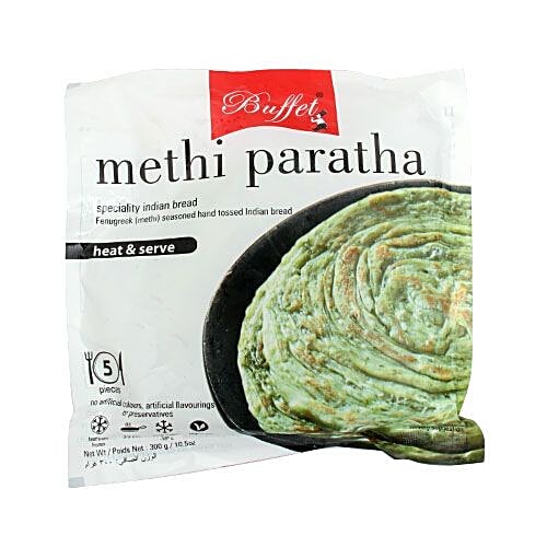 Buffet  Heat & Serve - Methi Paratha, 300 gm (5 pcs)  