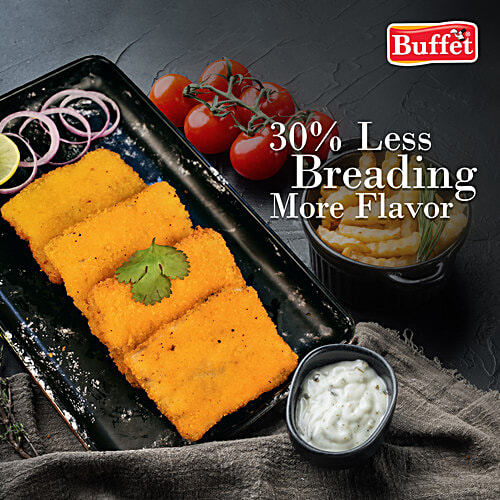 Buffet  Fish Fillets - Breaded, 350 g Pouch No Artificial Colours & Flavourings or Preservatives