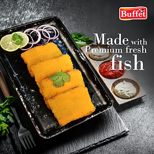 Buffet  Fish Fillets - Breaded, 350 g Pouch No Artificial Colours & Flavourings or Preservatives