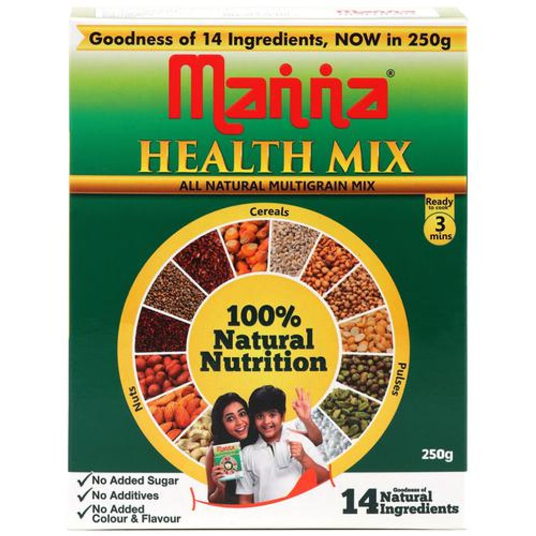 Manna Health Mix - 100% Natural Nutrition, No Added Sugar, Preservative Free, 250 g Carton