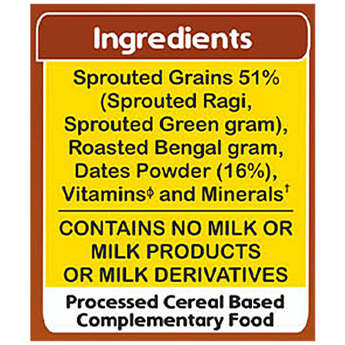 Manna Manna Baby Cereal 200g, Sprouted Ragi & Dates, 6+ Months, Baby Food,Infant Food, 200 g Carton 