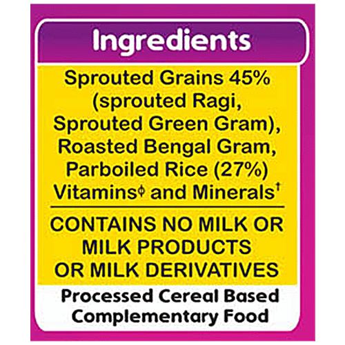 Manna Manna Baby Cereal 200g, Sprouted Ragi & Rice, 6+ Months, Baby Food,Infant Food, 200 g Carton 