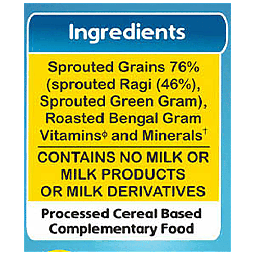 Manna Manna Baby Cereal 200g, Sprouted Ragi & Pulses, 6+ Months, Baby Food, Infant Food, 200 g Carton