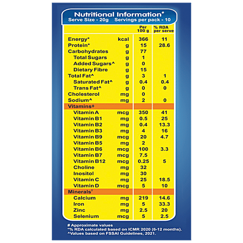 Manna Manna Baby Cereal 200g, Sprouted Ragi & Pulses, 6+ Months, Baby Food, Infant Food, 200 g Carton
