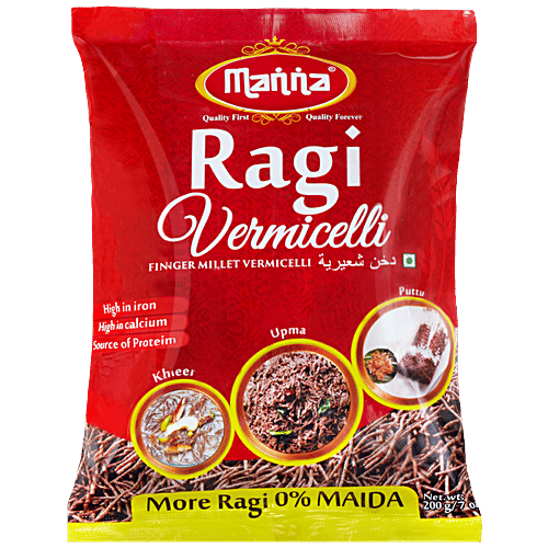 Buy Manna Vermicelli Ragi 200 Gm Pouch Online At Best Price bigbasket