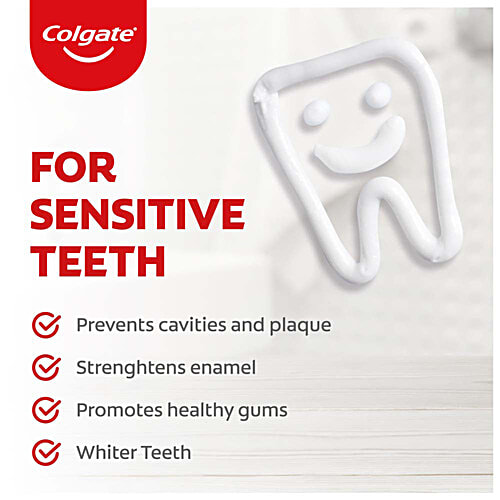 Colgate Sensitive Everyday Protection Anticavity Toothpaste, 40 g Clinically Proven Relief