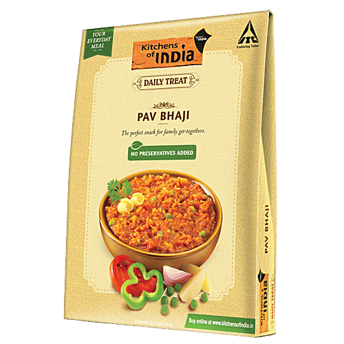 Kitchens Of India Ready to Eat - Pav Bhaji, 285 g Carton 