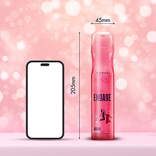 Engage Blush Bodylicious Deo Spray - For Women, Fruity & Floral, 150 ml Skin Friendly