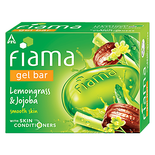 Fiama Lemongrass & Jojoba Gel Bar, 125 g  Makes Skin Smooth with Skin Conditioner