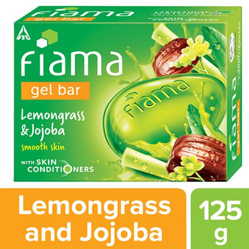 Fiama Lemongrass & Jojoba Gel Bar, Makes Skin Smooth with Skin Conditioner, 125 g  