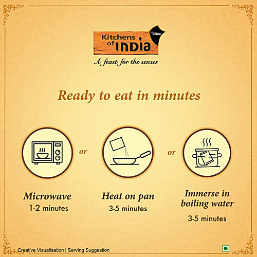 Kitchens Of India Mughlai Paneer - Just Heat & Eat, 285 g  Ready to Eat Indian Food, No Added Preservatives, Microwavable