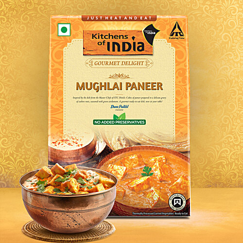 Kitchens Of India Mughlai Paneer - Just Heat & Eat, 285 g  Ready to Eat Indian Food, No Added Preservatives, Microwavable