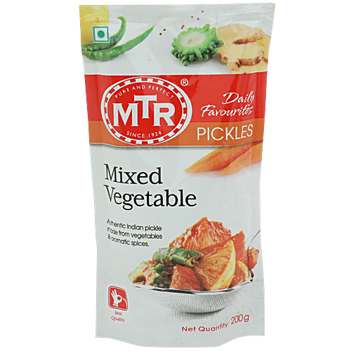 Buy MTR Pickle Mix Vegetable 200 gm Pouch Online at Best Price. of Rs