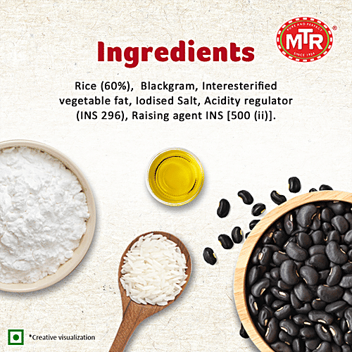 MTR Original Rice Idli Ready Mix, 200 g Pouch Goodness of Grains, No Added Preservatives