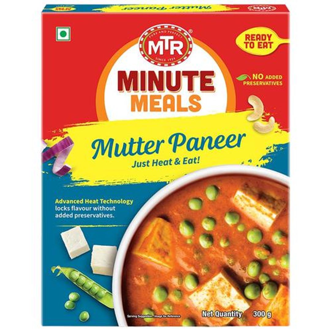 MTR Ready To Eat - Muttar Paneer, 300 g Carton