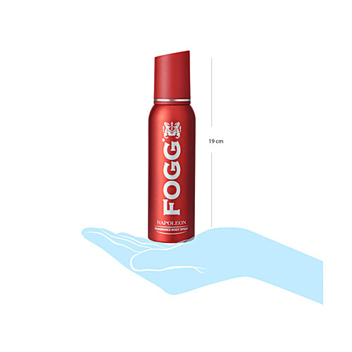 Fogg Napoleon Perfume Body Spray For Men - Red, Long Lasting, No Gas, Everyday Deodorant, 150 ml
