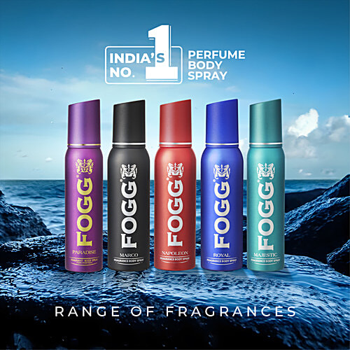 Fogg Napoleon Perfume Body Spray For Men - Red, Long Lasting, No Gas, Everyday Deodorant, 150 ml