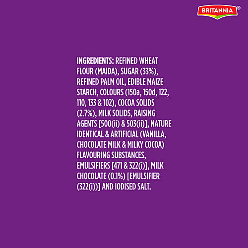 Britannia Bourbon Chocolate Cream Biscuits, 120 g  