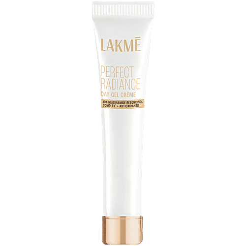 Lakme Perfect Radiance Day Gel Crème with 10% Niacinamide Resorcinol Complex & Antioxidants, 15 g 10% Niacinamide Resorcinol Complex & Antioxidants