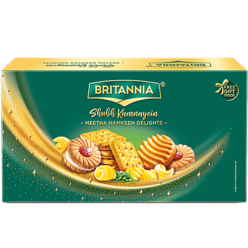 Britannia Shubh Kamnayein - Meetha Namkeen Delights, 350 g Carton 