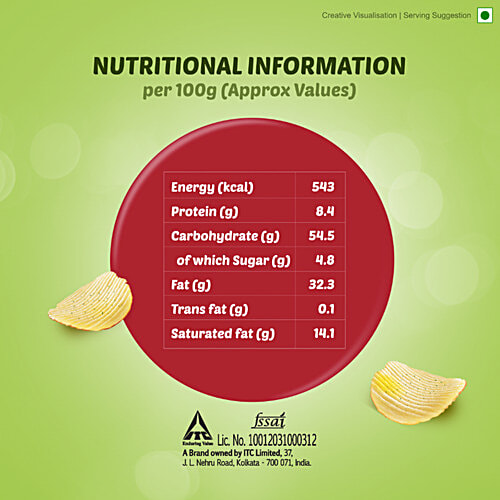 Bingo! Potato Chips - Cream & Onion Chips, Crispy & Crunchy, Pack For Snacks, 25 g Pouch 