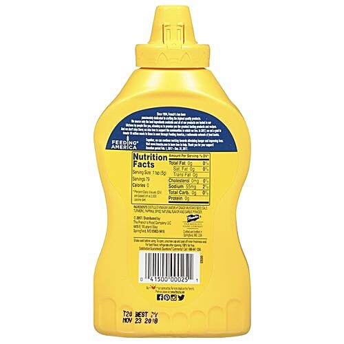 Buy French's Classic Yellow Mustard Sauce Online at Best Price of Rs 190 bigbasket