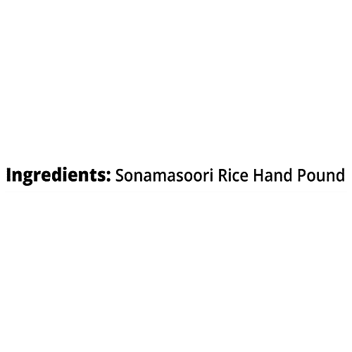 Buy Pro Nature Organic Rice Hand Pounded Sonamasoori 1 Kg Pouch Online