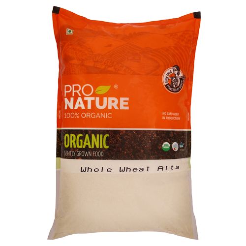Buy Pro Nature Organic Atta Whole Wheat 5 Kg Pouch Online At Best Price ...
