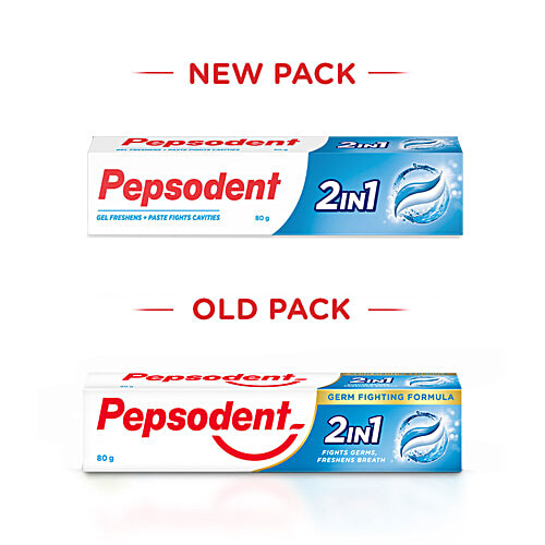Pepsodent 2 In 1 Toothpaste, 80 g