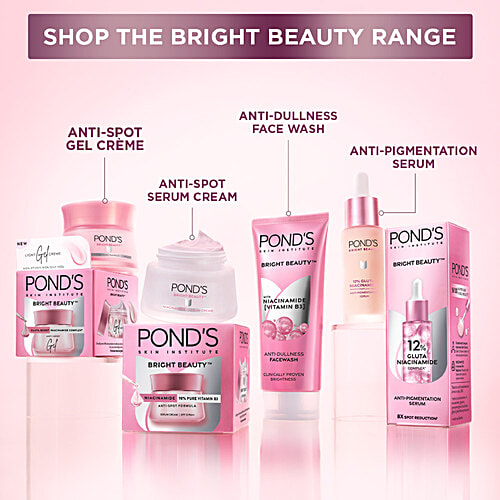 Ponds Bright Beauty Facewash with Niacinamide, For Glass Skin-like Shine, 100 g  