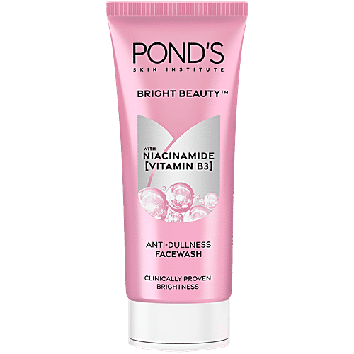 Ponds Bright Beauty Facewash with Niacinamide, For Glass Skin-like Shine, 100 g  