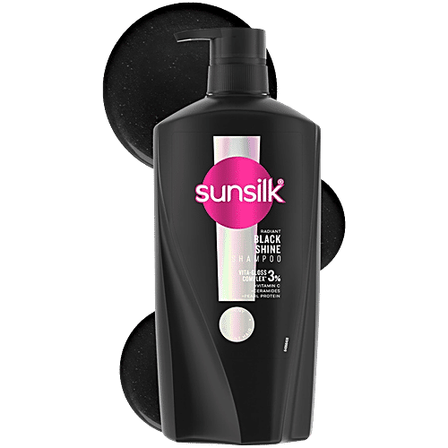 Sunsilk Radiant Black Shine Shampoo, 650 ml  