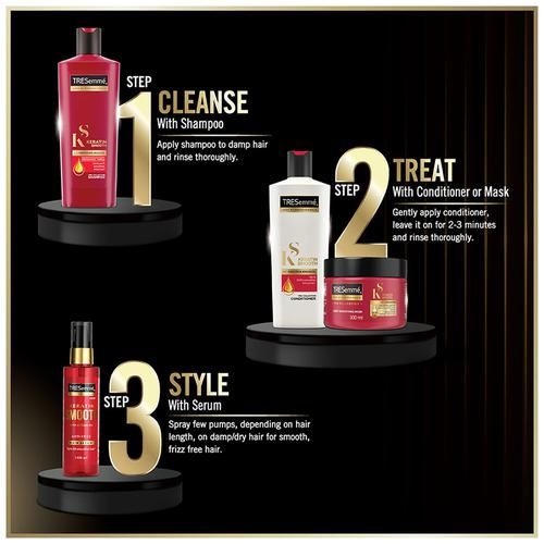 Buy TRESemme Keratin Smooth Pro Collection Shampoo - Keratin & Argan Oil,  Lower Sulphate Formula, Upto 100% Smoother Shiny Hair Online at Best Price  of Rs  - bigbasket