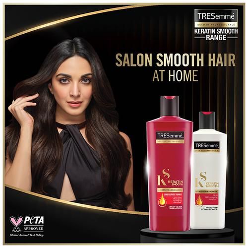 Buy TRESemme Keratin Smooth Pro Collection Shampoo - Keratin & Argan Oil,  Lower Sulphate Formula, Upto 100% Smoother Shiny Hair Online at Best Price  of Rs 1035 - bigbasket