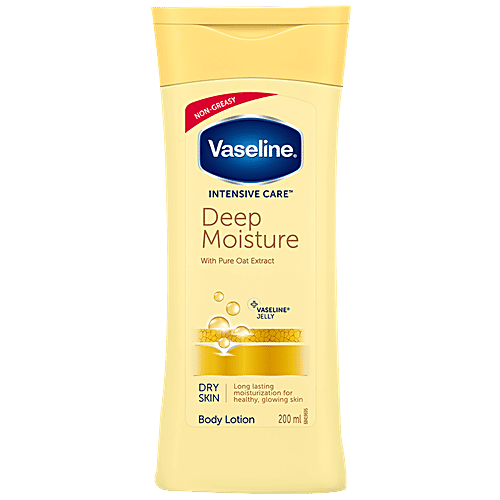 Vaseline Intensive Care Deep Moisture Body Lotion - With Pure Oat Extract, 200 ml  