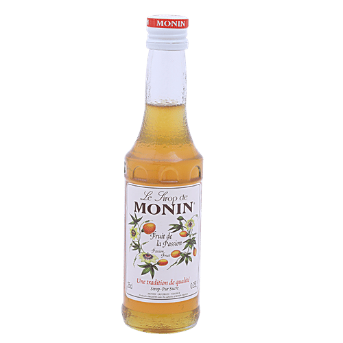 Monin Syrup - Passion Fruit Flavored, 250 ml Bottle Vibrant Tropical Flavour
Premium Quality Syrup