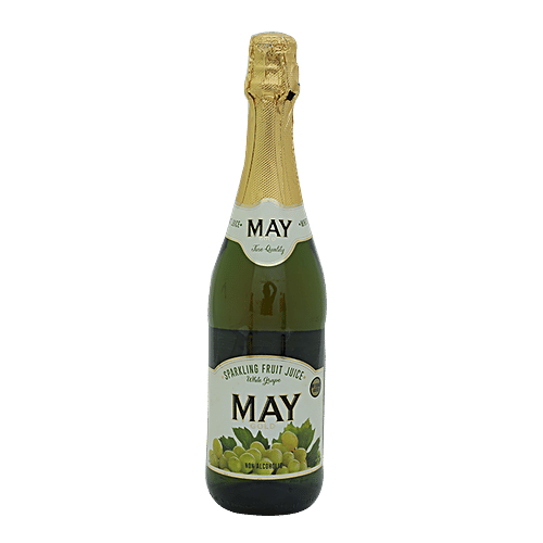 Buy May Sparkling Fruit Juice Green Grape Flavor 750 ml Bottle Online