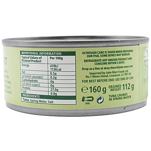 Buy John West Tuna Chunks In Spring Water 160 Gm Tin Online at the Best Price bigbasket