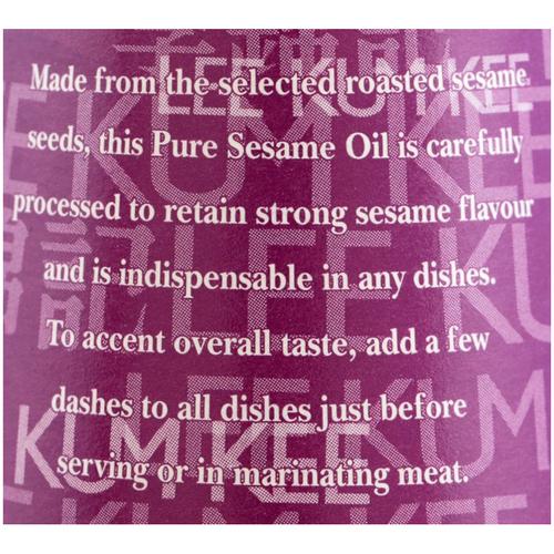 Lee Kum Kee Oil - Sesame, 200 ml Bottle Free From Argemone Oil