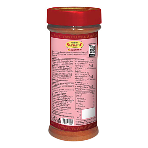 Tex Mex Salsalito Taco Seasoning Mix, 80 g Jar Authentic Mexican Taste
 Great Tasting Fillings