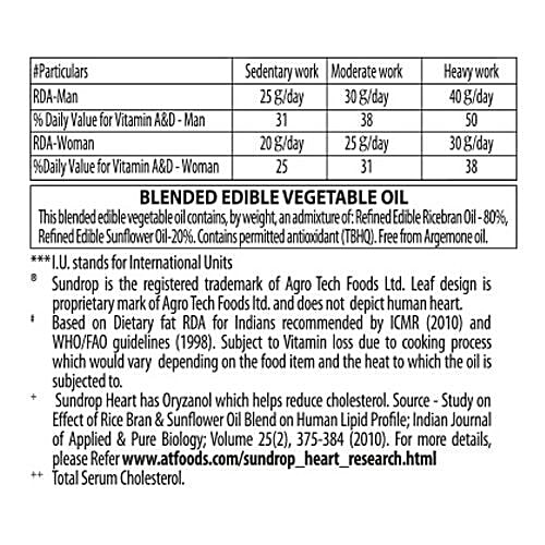 Sundrop Oil - Heart, 1 L Bottle 