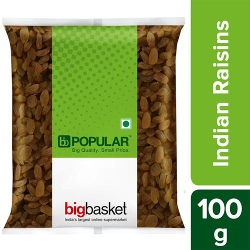 BB Popular Raisins/Ona Drakshi - Indian, 100 g Pouch Rich In Antioxidants