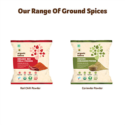 Organic Tattva Organic Powder - Turmeric, 100 g Pouch Gluten Free, No Additives