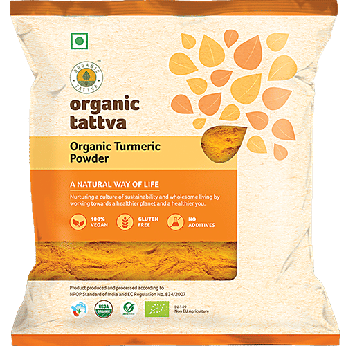 Organic Tattva Organic Powder - Turmeric, 100 g pouch 