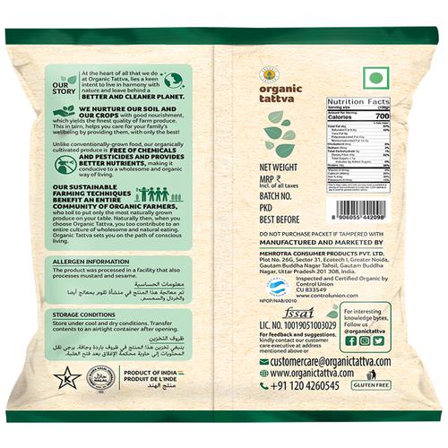 Organic Tattva Organic Seeds - Flax, 100 g Pouch 