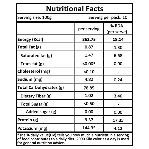 Organic Tattva Organic Sona Masuri - Brown, 1 kg Pouch Gluten Free, No Additives