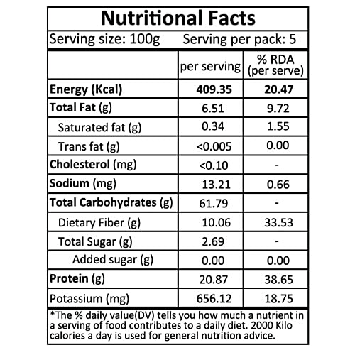 Organic Tattva Organic Channa Dal, 500 g Pouch Gluten Free, No Additives