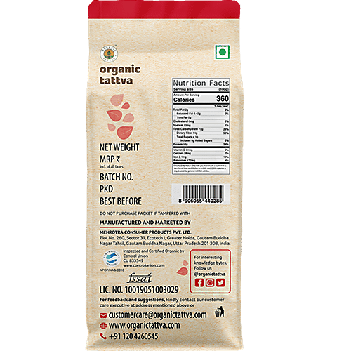 Organic Tattva Organic Wheat Dalia, 500 g Pouch 